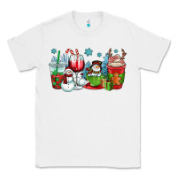 White christmas snowman coffee cups Classic Tee - OliviaCreatesArt