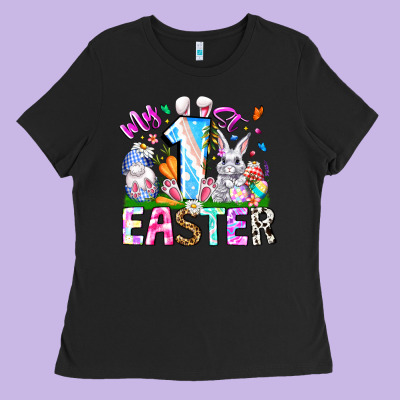 My 1st Easter Ladies Tee Designed By Cowhidedigitalart