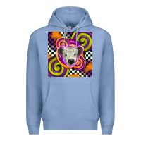 Colony Blue halloween  calf scottish Premium Hoodie - BarkalooDesign