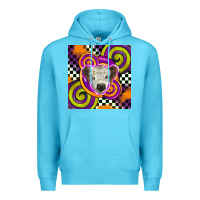 Ocean Blue halloween  calf scottish Premium Hoodie - BarkalooDesign
