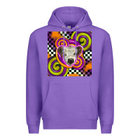 Purple halloween  calf scottish Premium Hoodie - BarkalooDesign