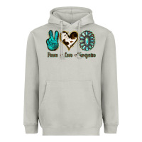 Moon Dust Peace Love Turquoise Heavyweight Hoodie - Jasminsmagicworld