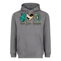 Storm Peace Love Turquoise Heavyweight Hoodie - Jasminsmagicworld