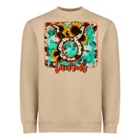 Mushroom taurus turquoise cowhide Heavyweight Sweatshirt - RanaPortraitStore