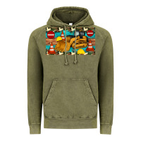 Vintage Olive bulldozer sippy Vintage Hoodie - Artiststas