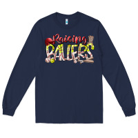 Navy raising ballers Long Sleeve Tee - RacoonDesign