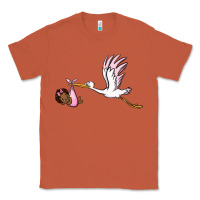 Copper stork with black baby girl Classic Tee - BarkalooDesign