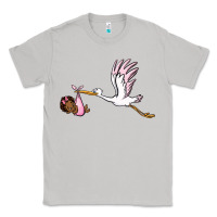 Moon Dust stork with black baby girl Classic Tee - BarkalooDesign