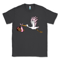 Smoke stork with black baby girl Classic Tee - BarkalooDesign