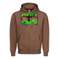 Chestnut bat shit crazy with background Zipper Hoodie - Jasminsmagicworld