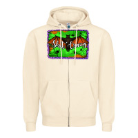 Sandshell bat shit crazy with background Zipper Hoodie - Jasminsmagicworld