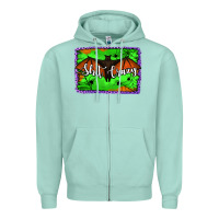 Seafoam bat shit crazy with background Zipper Hoodie - Jasminsmagicworld