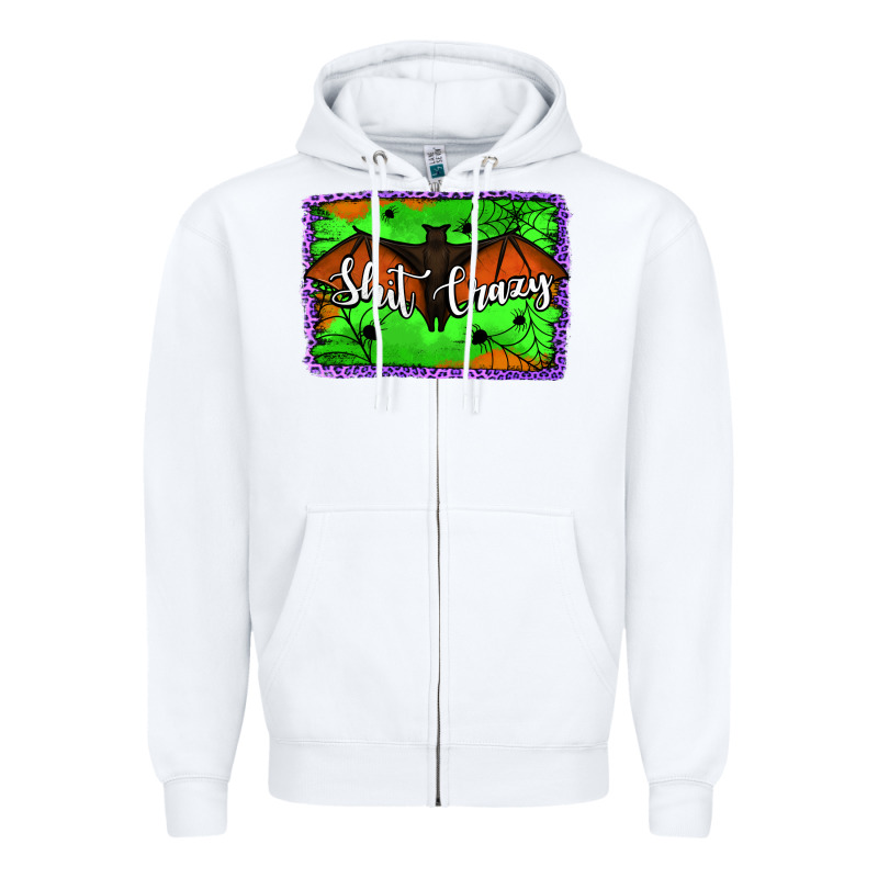 Bat Shit Crazy With Background Zipper Hoodie by Jasminsmagicworld | Teevron