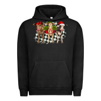 Pigment Black Christmas heifers front view Urban Hoodie - RanaPortraitStore