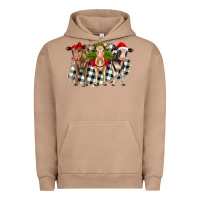Pigment Burro Christmas heifers front view Urban Hoodie - RanaPortraitStore