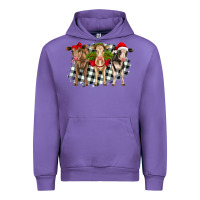 Tulip Christmas heifers front view Urban Hoodie - RanaPortraitStore