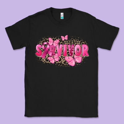 Survivor Breast Cancer Classic Tee Designed By Fadigitalartstudio