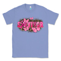 Colony Blue Survivor Breast Cancer Classic Tee - FaDigitalArtStudio