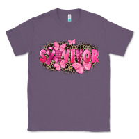 Lavender Survivor Breast Cancer Classic Tee - FaDigitalArtStudio