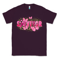 Plum Survivor Breast Cancer Classic Tee - FaDigitalArtStudio