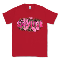 Red Survivor Breast Cancer Classic Tee - FaDigitalArtStudio