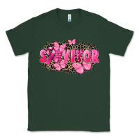Sports Green Survivor Breast Cancer Classic Tee - FaDigitalArtStudio