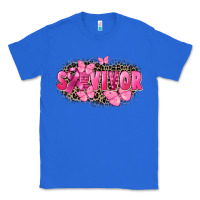 True Royal Survivor Breast Cancer Classic Tee - FaDigitalArtStudio