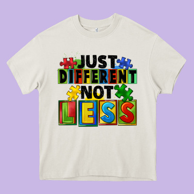 Just Different Not Less Heavy Core Tee Designed By Fadigitalartstudio