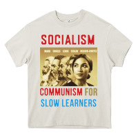 Cream socialism Heavy Core Tee - DesigneFamous