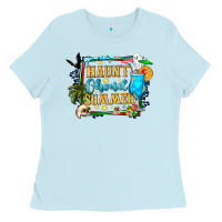 Baby Blue name spooky summer vibes Ladies Tee - CowhideDigitalArt