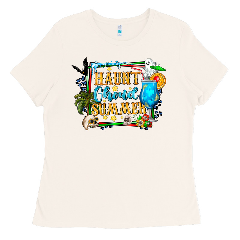 Name Spooky Summer Vibes Ladies Tee by CowhideDigitalArt | Teevron