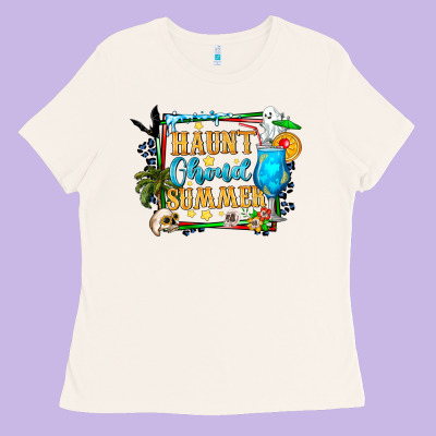 Name Spooky Summer Vibes Ladies Tee Designed By Cowhidedigitalart