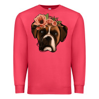 Cardinal floral boxer Premium Sweatshirt - Jasminsmagicworld