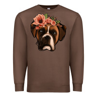 Chestnut floral boxer Premium Sweatshirt - Jasminsmagicworld