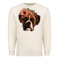 Sandshell floral boxer Premium Sweatshirt - Jasminsmagicworld