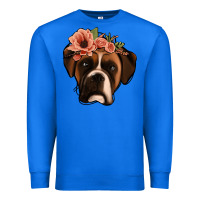 True Royal floral boxer Premium Sweatshirt - Jasminsmagicworld