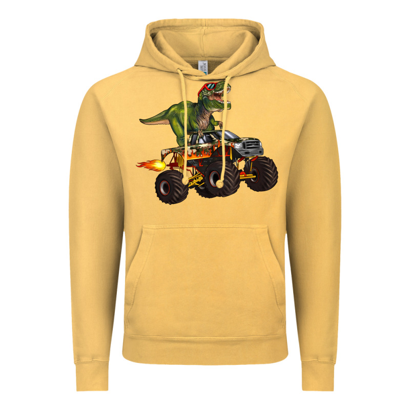 Monster Truck And T Rex Dinosaur Vintage Hoodie by Artiststas | Teevron