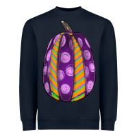Navy watercolor halloween pumpkin Heavyweight Sweatshirt - RanaPortraitStore