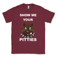 Burgundy Show Me Your pitties Classic Tee - Bettercallsaul