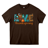 Chocolate Brown love thanksgivings turkey Heavy Core Tee - RanaPortraitStore