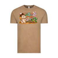 Vintage Coffee Easter Howdy Peeps Bunny Vintage Tee - CowhideDigitalArt