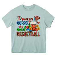 Arona I Run On Coffee And Basketball Frappe Heavy Core Tee - FaDigitalArtStudio