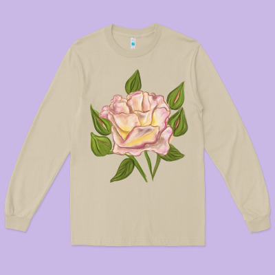Life Of The Party Rose Long Sleeve Tee Designed By Lillyallendesigns