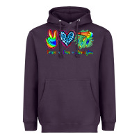 Plum Peace Love Hairstylist Heavyweight Hoodie - Jasminsmagicworld