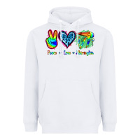 White Peace Love Hairstylist Heavyweight Hoodie - Jasminsmagicworld