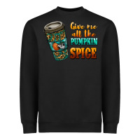 Black watercolor give me all the pumpkin spice Heavyweight Sweatshirt - RanaPortraitStore