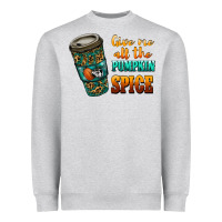 Heather Grey watercolor give me all the pumpkin spice Heavyweight Sweatshirt - RanaPortraitStore