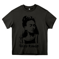 Asphalt frida kahlo Heavy Core Tee - DesigneFamous