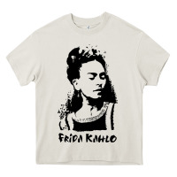 Cream frida kahlo Heavy Core Tee - DesigneFamous