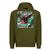 Army Green western suffolk ewe Premium Hoodie - BarkalooDesign